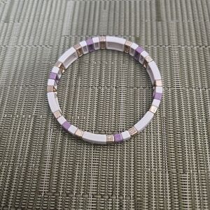 Park Lane "Gelato" Elegant Purple and White Bracelet